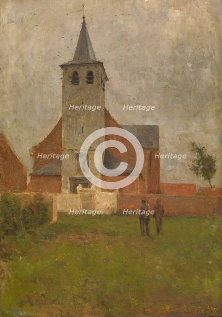 Church at Kapelle-op-den-Bos, 1891. Creator: Evrard Larock.