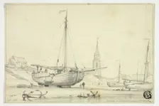 Church at Scheveningen, October 1838. Creator: Edward William Cooke
