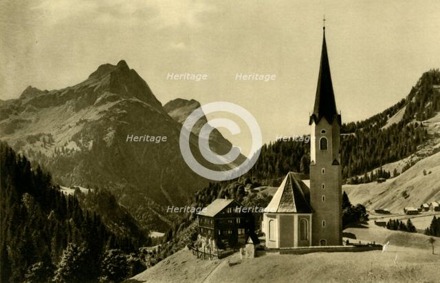 Church at Schröcken, Bregenzerwald, Austria, c1935. Creator: Unknown.