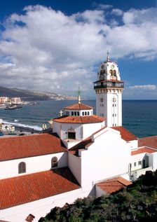 Church and bay, Candelaria, Tenerife, 2007. Creator: Peter Thompson