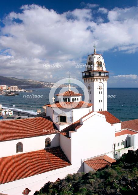 Church and bay, Candelaria, Tenerife, 2007. Creator: Peter Thompson.