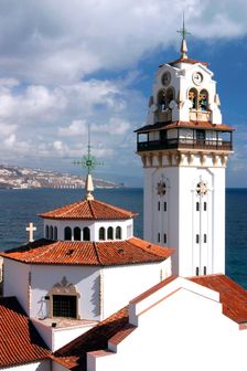 Church and bay, Candelaria, Tenerife, 2007. Creator: Peter Thompson