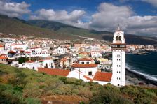 Church and bay, Candelaria, Tenerife, 2007. Creator: Peter Thompson