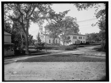 Church and court house, York Village, Me., between 1900 and 1906. Creator: Unknown