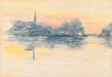 Church and Lake, n.d. Creator: Henry Bacon