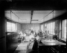 Church Army Press workshop with people at their machines, Oxford, Oxfordshire, c1860-c1922. Artist: Henry Taunt