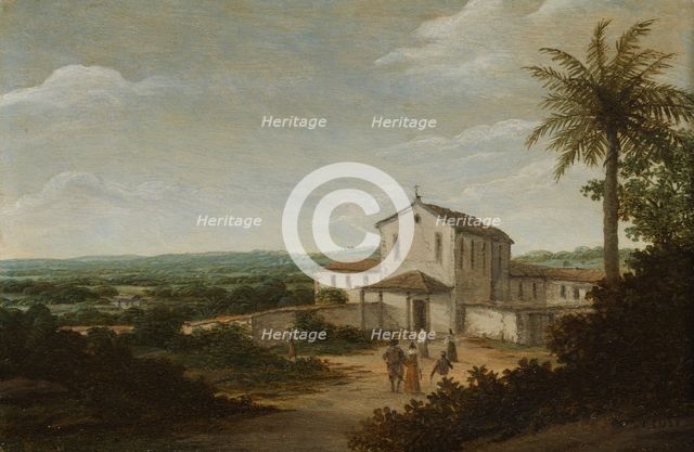 Church Building in Brazil, 1675-1680. Creator: Frans Post.
