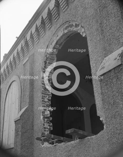 Church being wrecked on Independence Avenue, Washington, D.C, 1942. Creator: Gordon Parks.