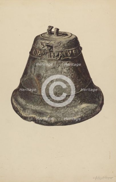 Church Bell, 1935/1942. Creator: Albritto Edward.