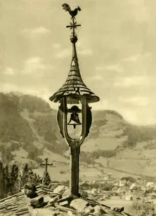 Church bell and weather vane, Kitzbühel, Tyrol, Austria, c1935. Creator: Unknown