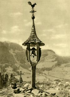 Church bell and weather vane, Kitzbühel, Tyrol, Austria, c1935. Creator: Unknown