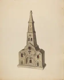 Church, c. 1938. Creator: Mina Lowry