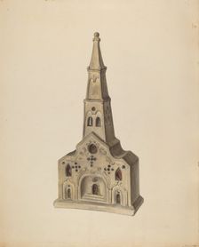Church, c. 1938. Creator: Mina Lowry