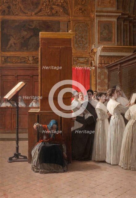 Church Choir. Artist: Toma, Gioacchino (1836-1891)