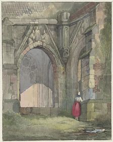 Church door, 1822-1880. Creator: Reinier Craeyvanger