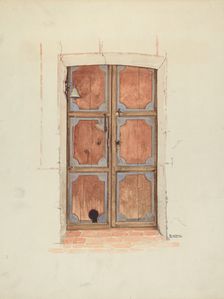 Church Door (Interior), 1937. Creator: Dayton Brown