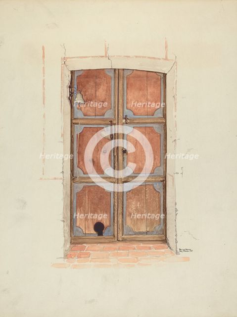 Church Door (Interior), 1937. Creator: Dayton Brown.