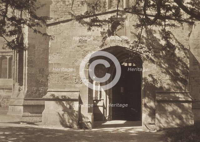 Church door, Sunningham Oxford. From the album: Photograph album - England, 1920s. Creator: Harry Moult.