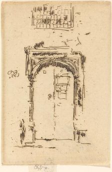 Church Doorway, Edgemere. Creator: James Abbott McNeill Whistler