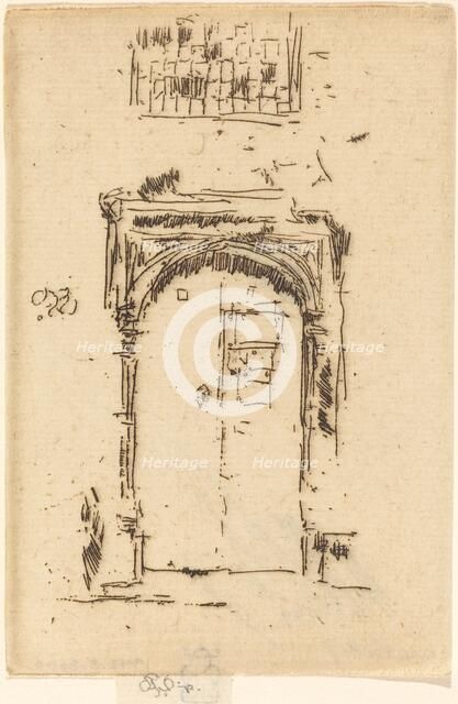 Church Doorway, Edgemere. Creator: James Abbott McNeill Whistler.