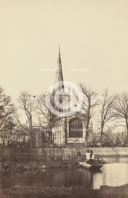 Church from a River Bank, 1850s. Creator: Philip Henry Delamotte.