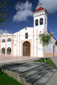 Church, Gran Tarajal, Fuerteventura, Canary Islands. Creator: Peter Thompson