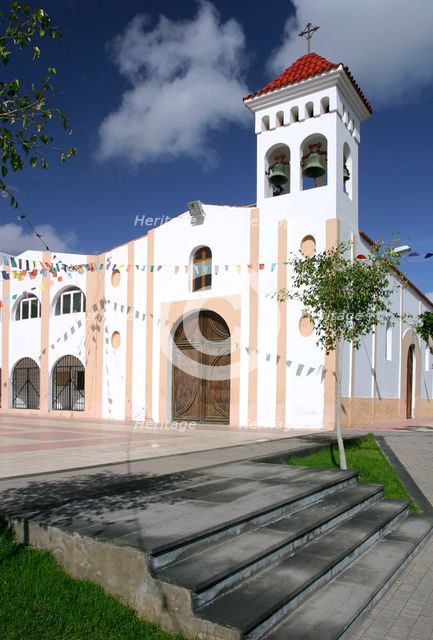 Church, Gran Tarajal, Fuerteventura, Canary Islands. Creator: Peter Thompson.