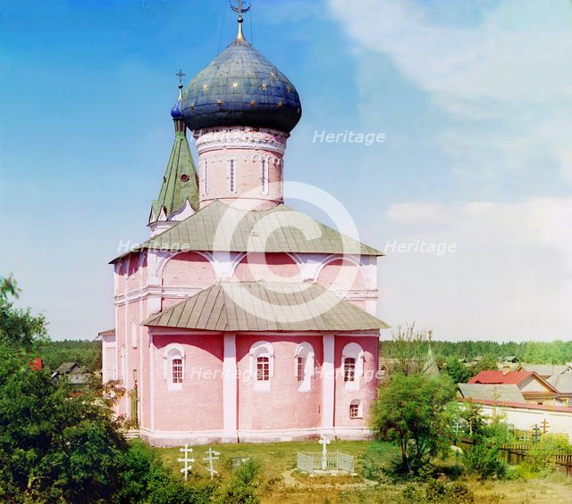Church in Orsha Monastery - Orsha Ascension Monastery, twenty-two versts from Tver, 1910. Creator: Sergey Mikhaylovich Prokudin-Gorsky.