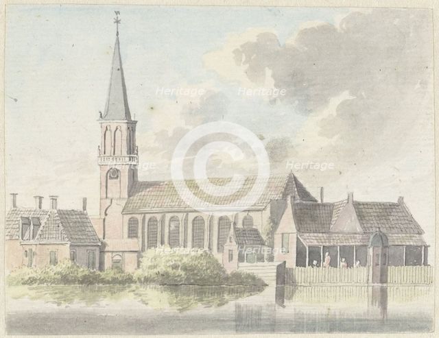 Church in Broek in Waterland, 1789. Creator: Hendrik Tavenier.