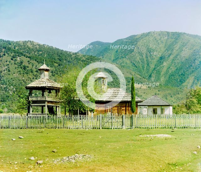 Church in Koldakhvary, eight versts from Gagra, between 1905 and 1915. Creator: Sergey Mikhaylovich Prokudin-Gorsky.