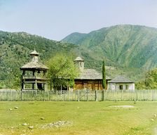 Church in Koldakhvary, eight versts from Gagra, between 1905 and 1915. Creator: Sergey Mikhaylovich Prokudin-Gorsky