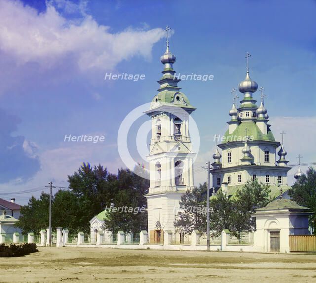 Church in Petrozavodsk, 1915. Creator: Sergey Mikhaylovich Prokudin-Gorsky.