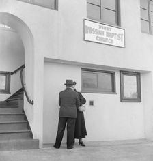 Church in Potrero district where there is a "Russian-White" colony, San Francisco, California, 1939. Creator: Dorothea Lange