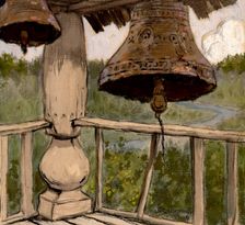 Church in the Taiga. Ancient Belfry, 1904. Creator: Boris Vasilievich Smirnov