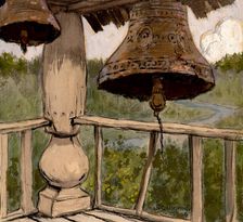 Church in the Taiga. Ancient Belfry, 1904. Creator: Boris Vasilievich Smirnov