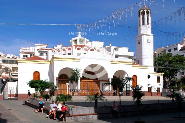 Church in the town square, Los Cristianos, Tenerife, Canary Islands, 2007.