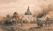 Church in the Rear of the Redan, Looking North - Showing the Effects of Shot and Shell 1856. Artist: W Trask