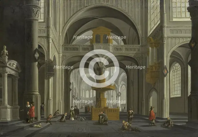 Church Interior, 1652. Creator: Daniel de Blieck.
