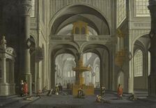 Church Interior, 1652. Creator: Daniel de Blieck