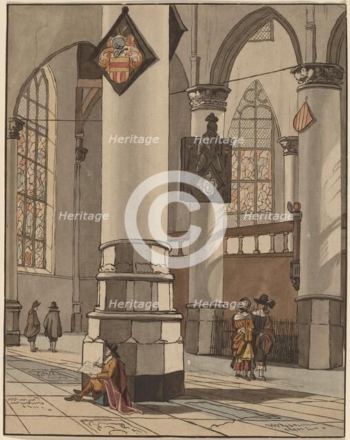 Church Interior, 1774. Creator: Bernhard Schreuder.