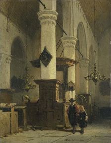 Church Interior, 1850-1891. Creator: Johannes Bosboom