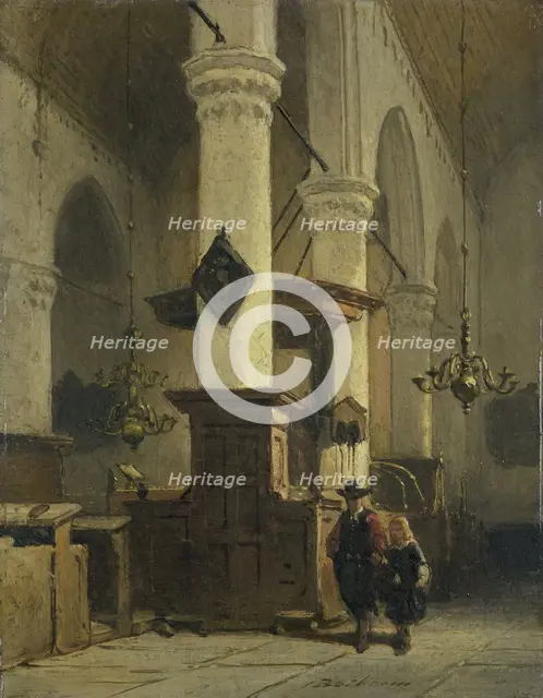 Church Interior, 1850-1891. Creator: Johannes Bosboom.