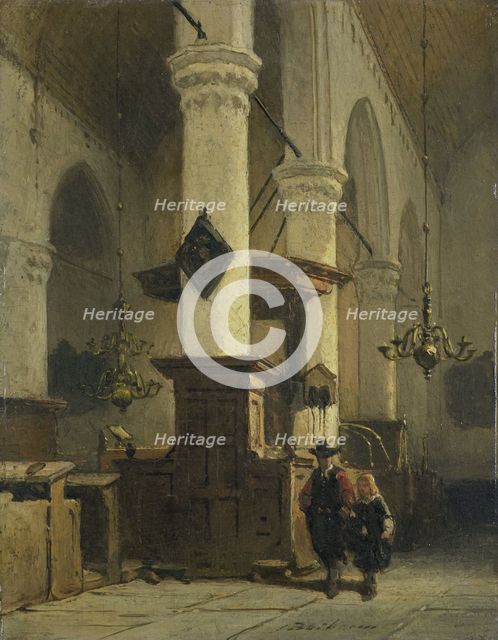 Church Interior, 1850-1891. Creator: Johannes Bosboom.
