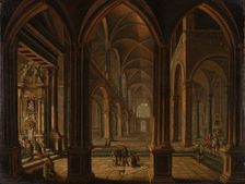 Church Interior, 18th century. Creator: Christian Stocklin