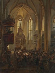 Church Interior, 19th century. Creator: Max Hauschild
