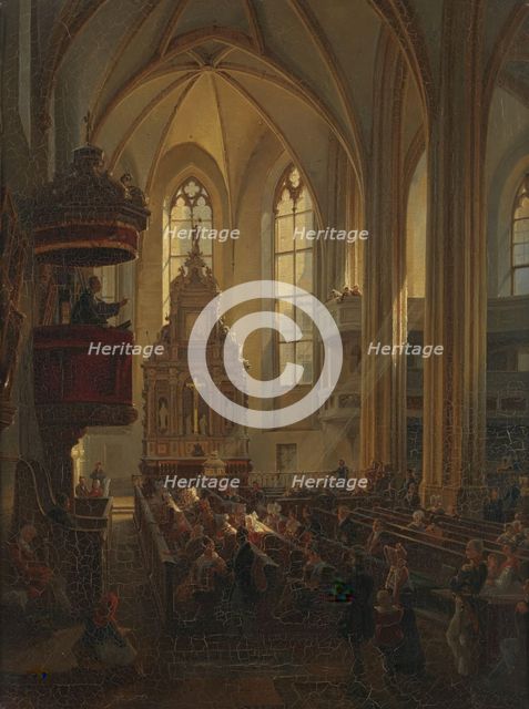 Church Interior, 19th century. Creator: Max Hauschild.