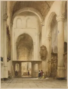 Church Interior, n.d. Creator: Johannes Bosboom