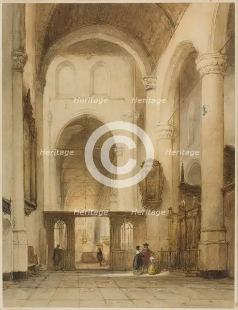 Church Interior, n.d. Creator: Johannes Bosboom.