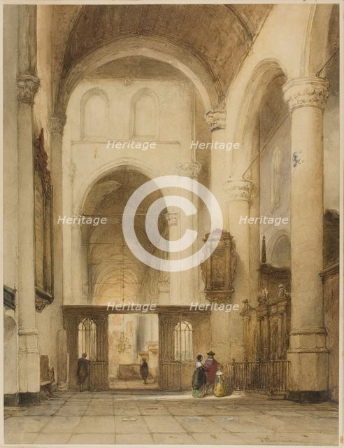 Church Interior, n.d. Creator: Johannes Bosboom.
