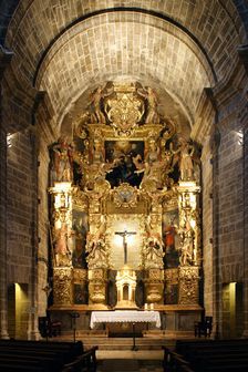 Church interior, Alcudia, Mallorca, Spain